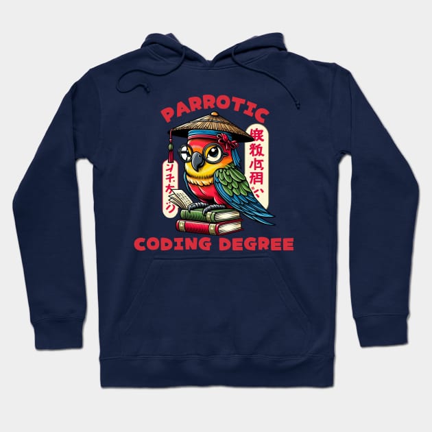 Parrot programmer Hoodie by Japanese Fever